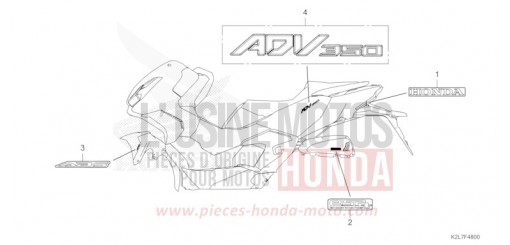 MARQUE/EMBLEME ADV350AP de 2023